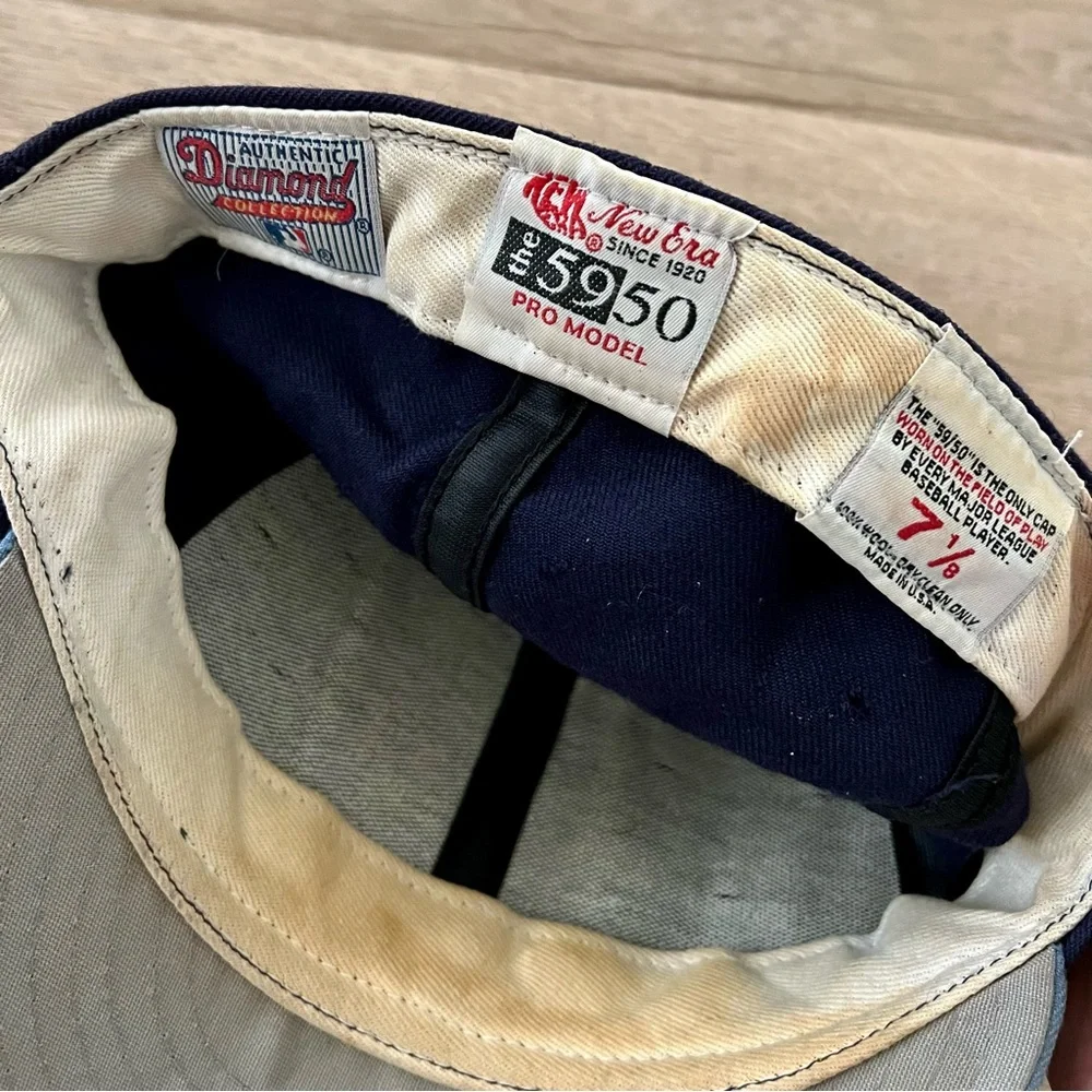 New Era Diamond signed autograph Angels cap hat 5950 7 1/8 100% Wool made in USA